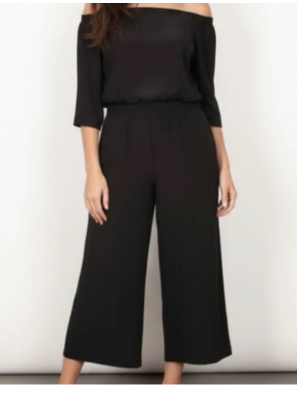 Theory Faley Mosiac 100% Silk Off Shoulder Wide Leg Jumpsuit